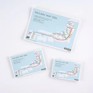 Hobonichi Hobonichi Japan Railway Map 2026 For A6 Size / A5 Size / Weeks