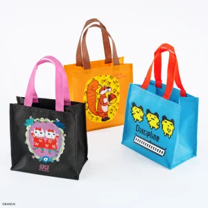 Tamagotchi / 100%ORANGE / Yumi Kitagishi Small Everlasting “Paper” Bag (Tamagotchi / 100%ORANGE - Acorn / Yumi Kitagishi - White Cat)